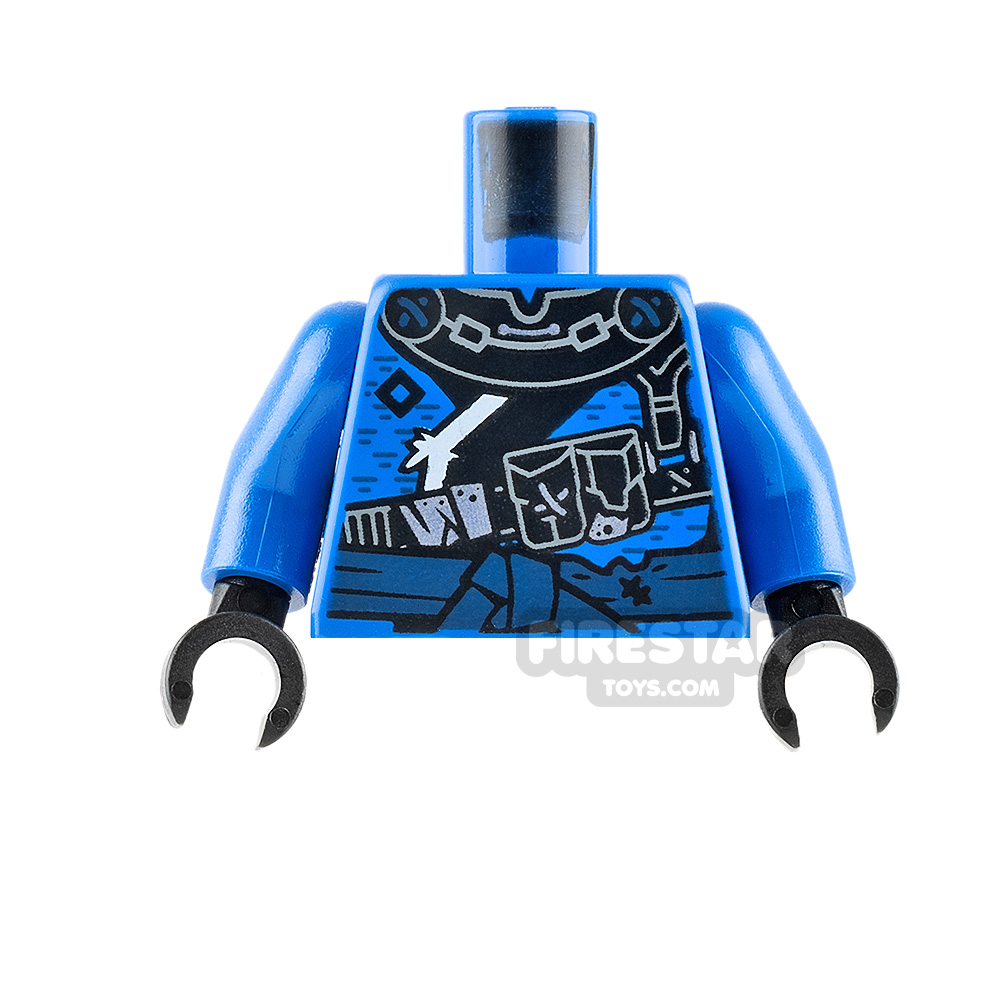 LEGO Minifigure Torso Ninja Robe with Blue Sash
