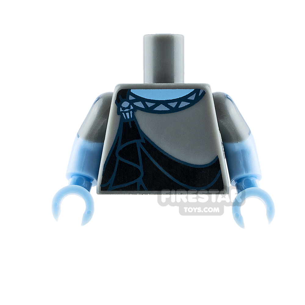 LEGO Minifigure Torso Robe with Skull Brooch