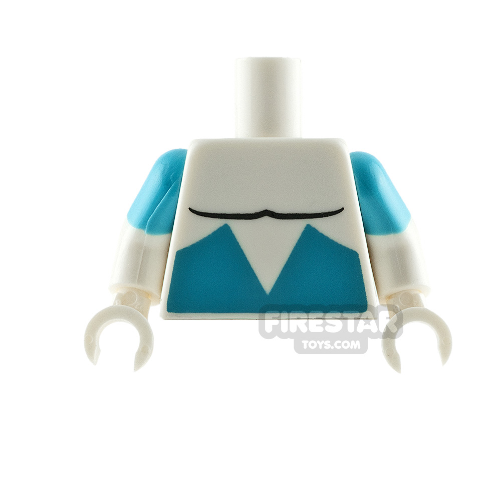 LEGO Minifigure Torso Super Suit WHITE