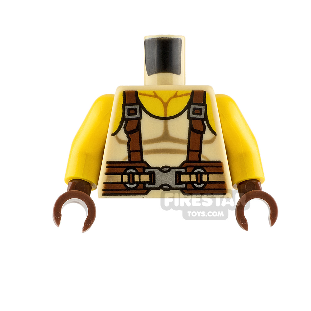 LEGO Minifigure Torso Tank Top with Suspenders TAN
