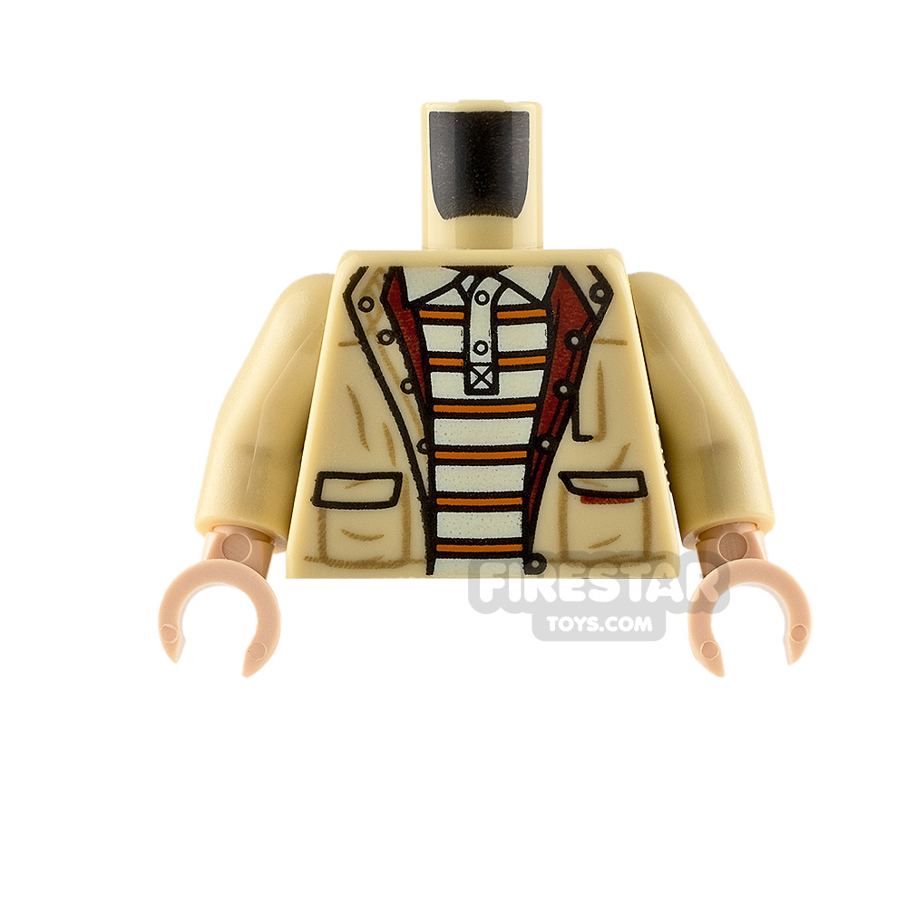 LEGO Minifigure Torso Jacket over White Polo Shirt