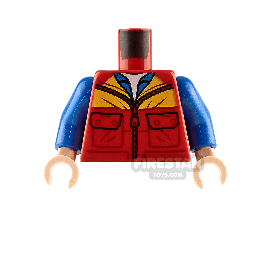 LEGO Minifigure Torso Jacket over Blue Shirt