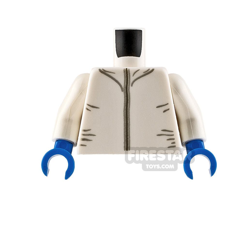 LEGO Minifigure Torso Safety Jumpsuit with Creases WHITE