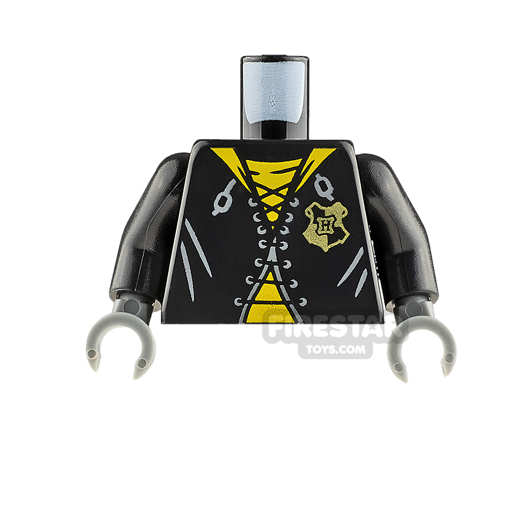 LEGO Minifigure Torso Hufflepuff Tournament Uniform BLACK