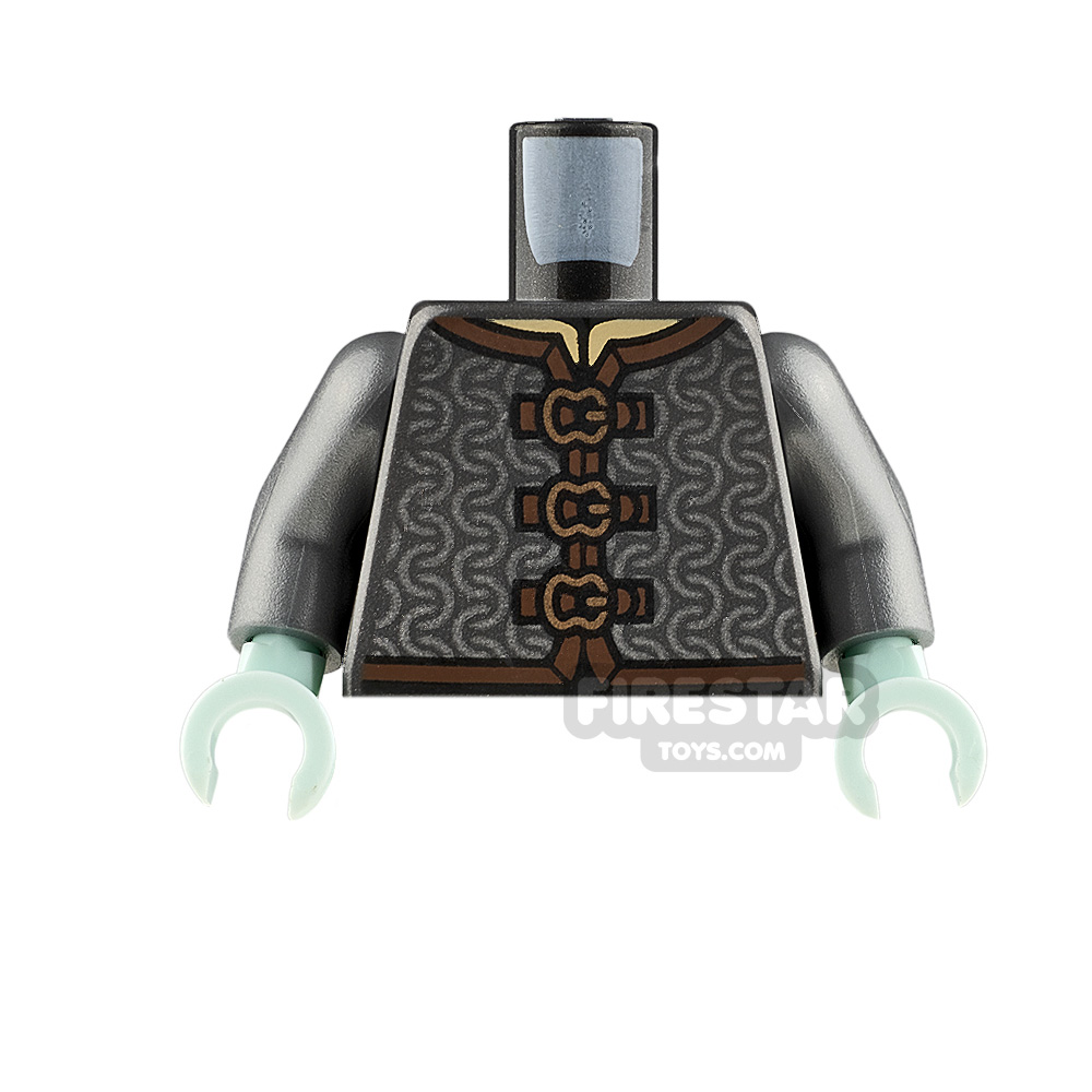 LEGO Minifigure Torso Chainmail Armour PEARL DARK GRAY