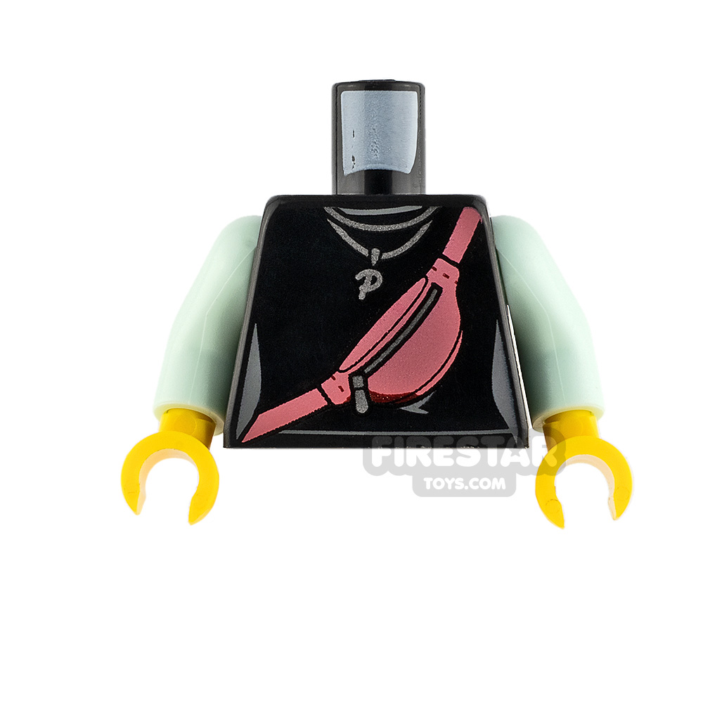 LEGO Minifigure Torso Top with Strap Bag BLACK