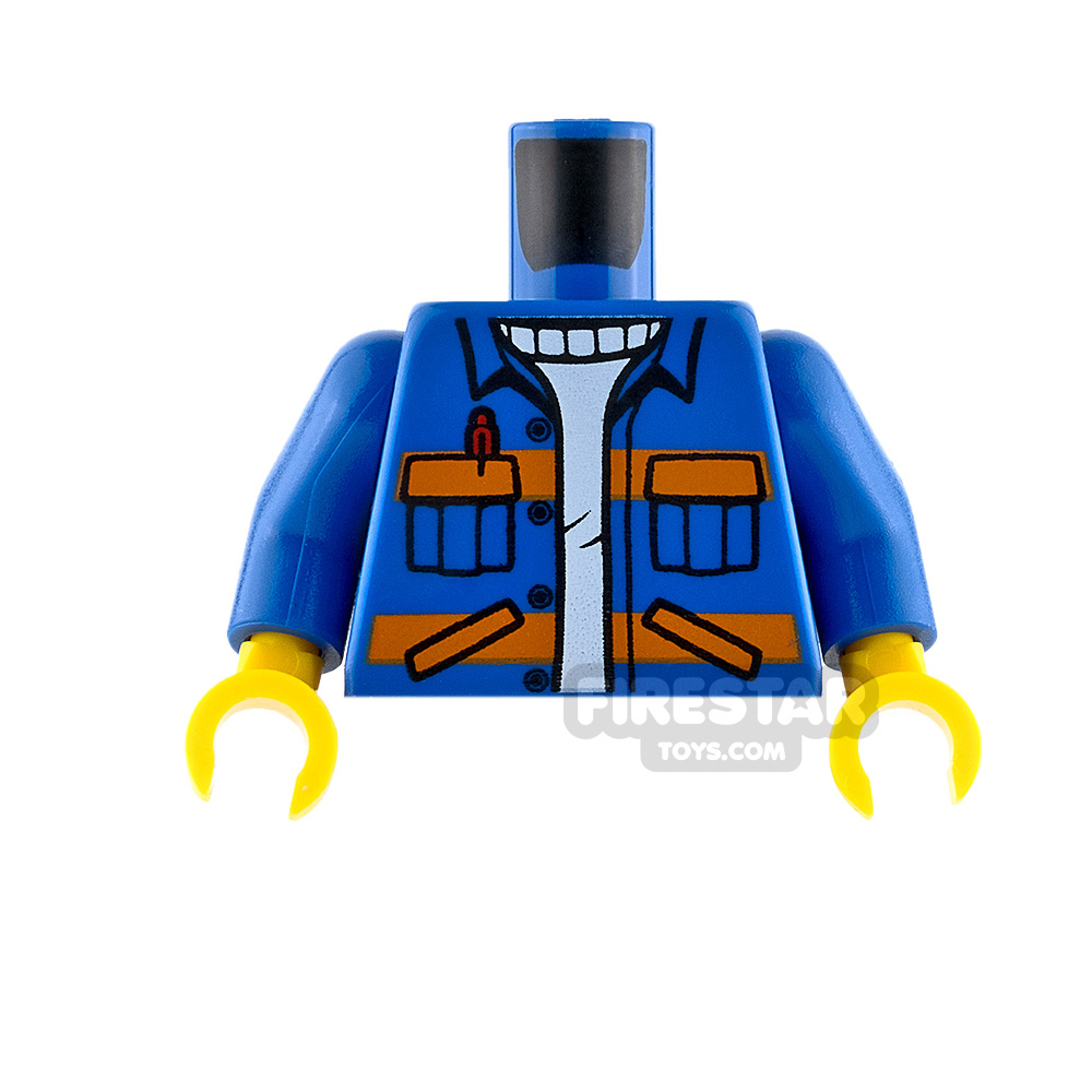 LEGO Minifigure Torso Blue Overalls