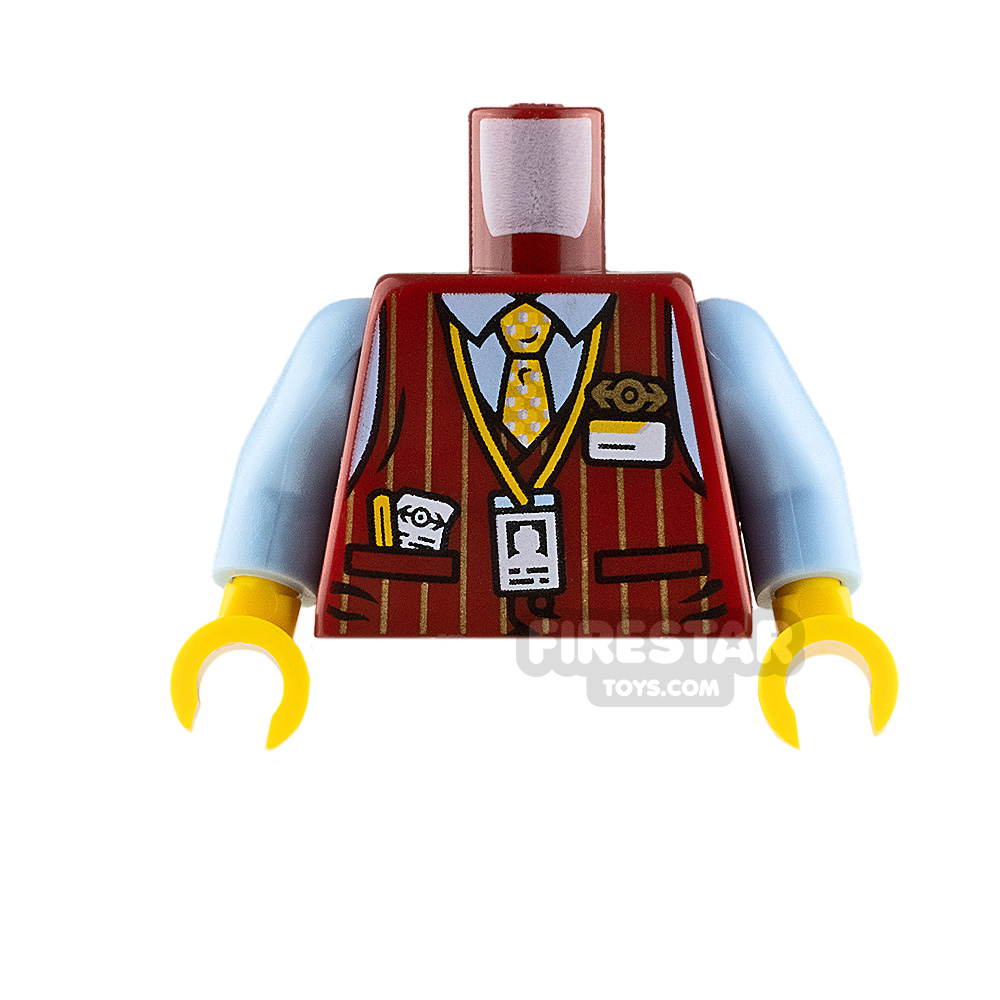 LEGO Minifigure Torso Waistcoat with Train Logo