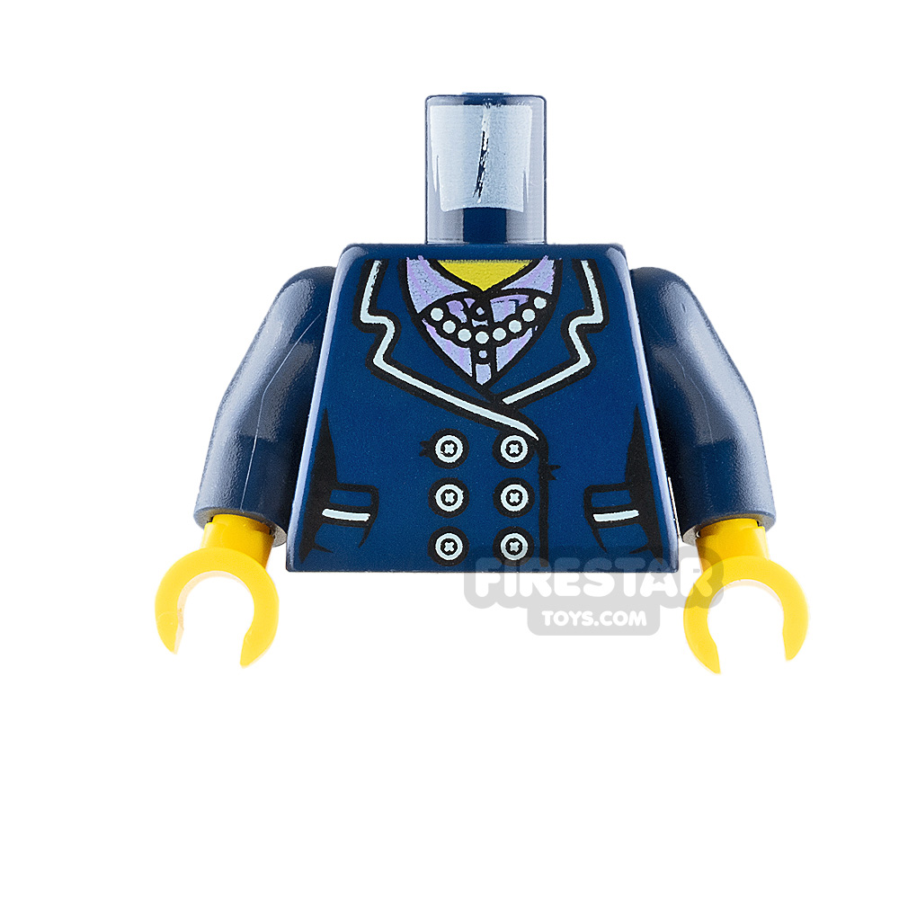 LEGO Minifigure Torso Female Suit Jacket DARK BLUE