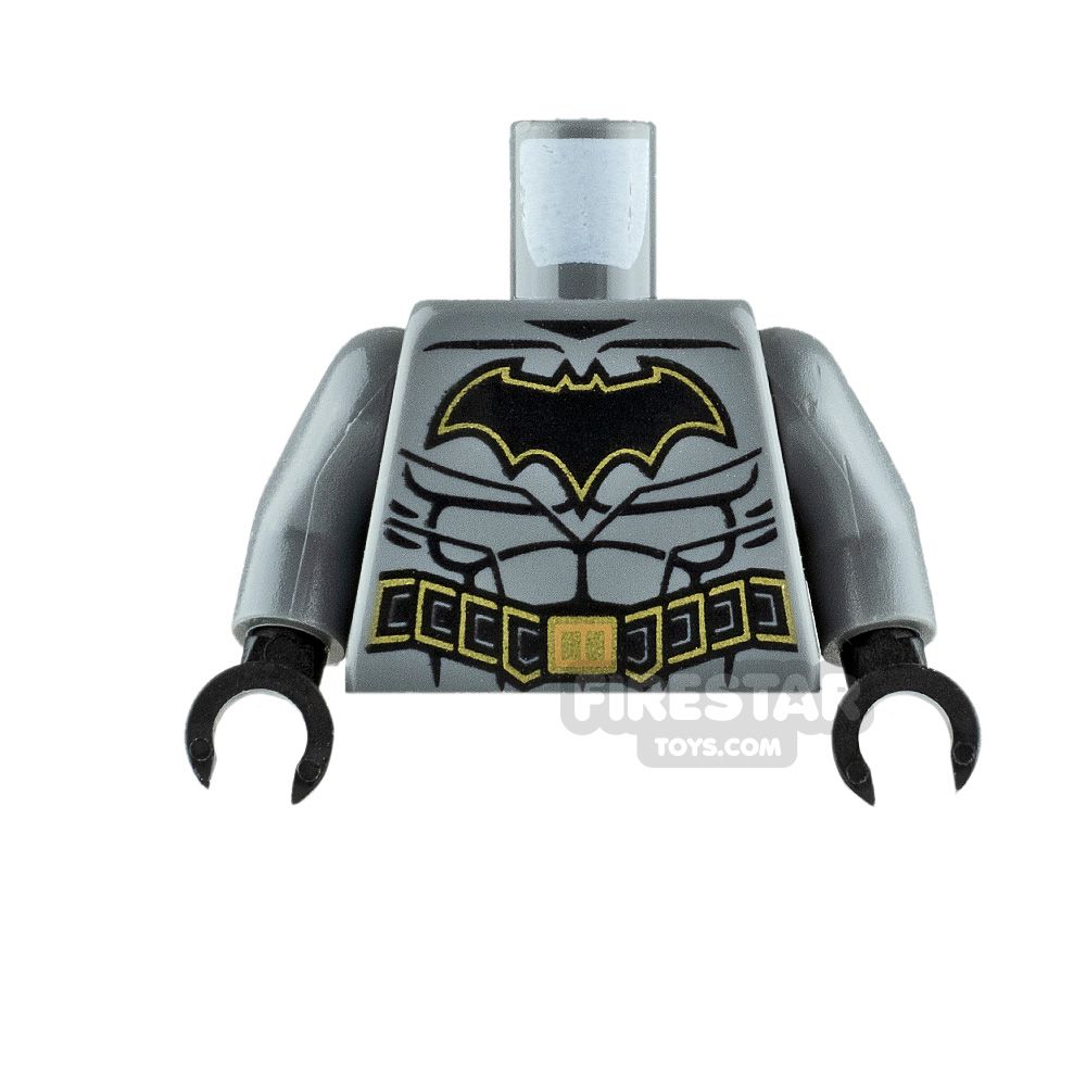 LEGO Minifigure Torso Batman Gold Buckle DARK BLUEISH GRAY
