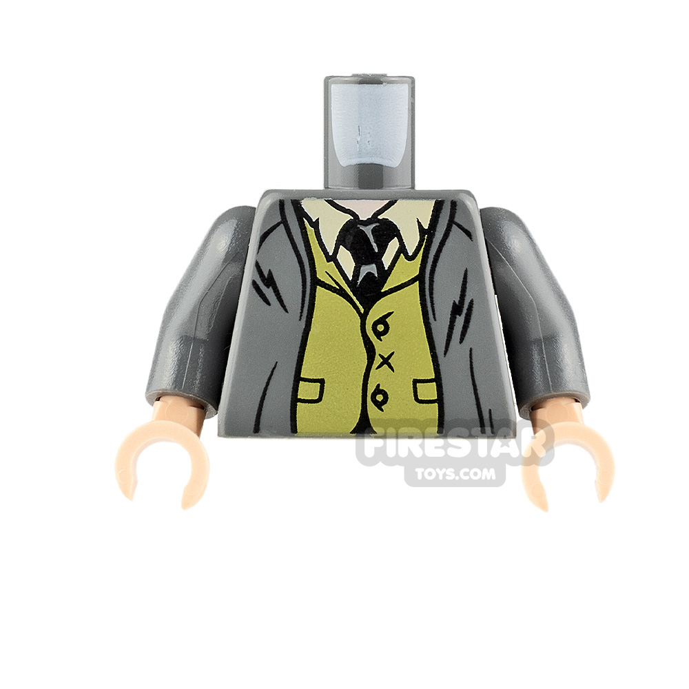 LEGO Minifigure Torso Suit Jacket and Vest DARK BLUEISH GRAY