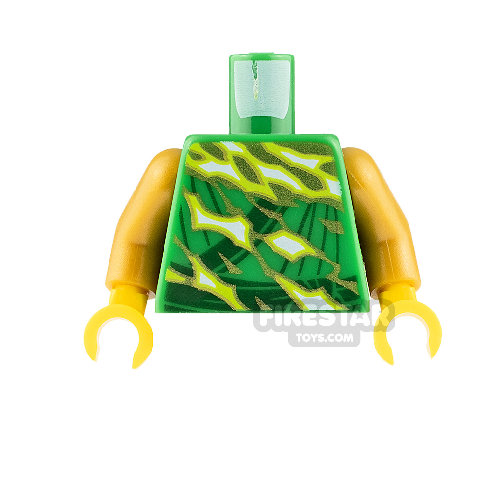 LEGO Minifigure Torso Tunic with Electricity GREEN