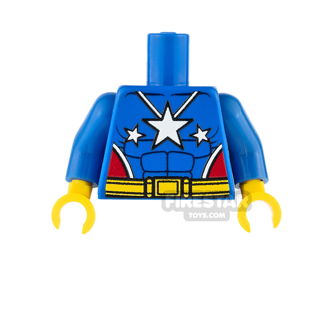 Custom Design Torso - Super Hero - Male - Blue with Stars