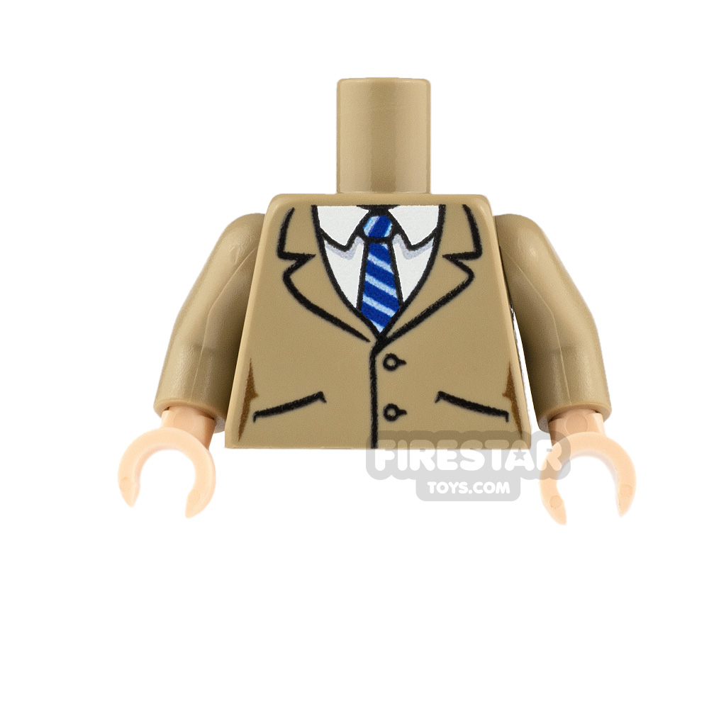 Custom Design Torso Suit Jacket and Tie DARK TAN
