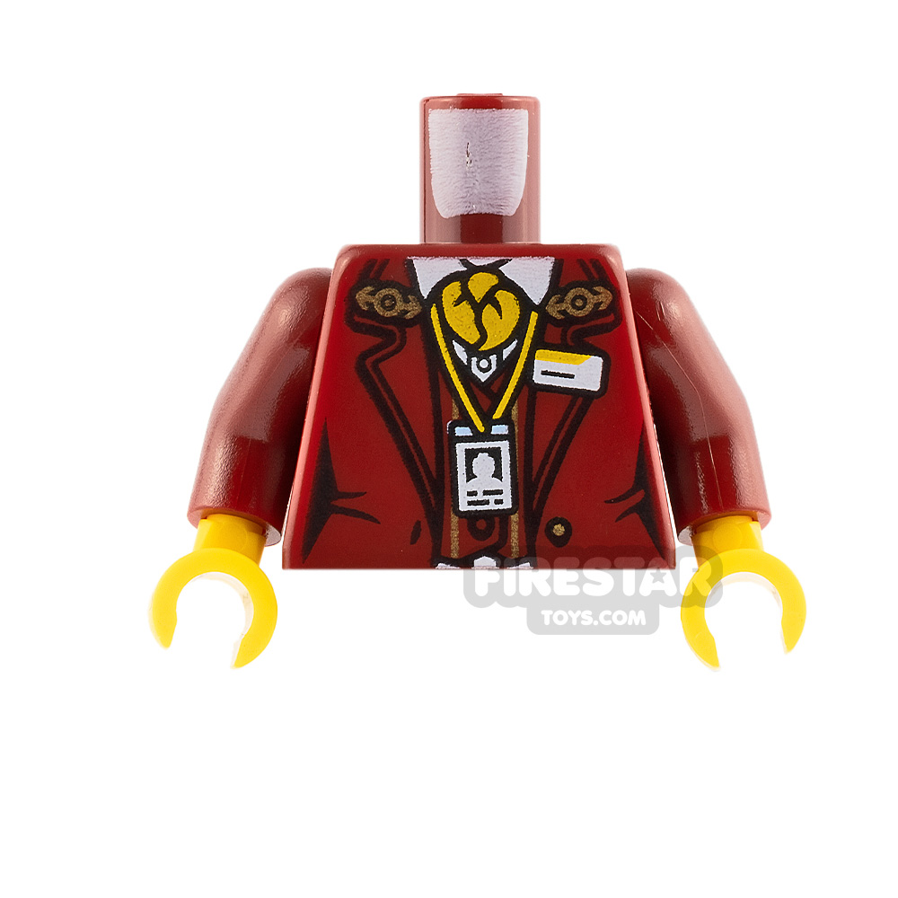 LEGO Minifigure Torso Female Jacket with Train Logo