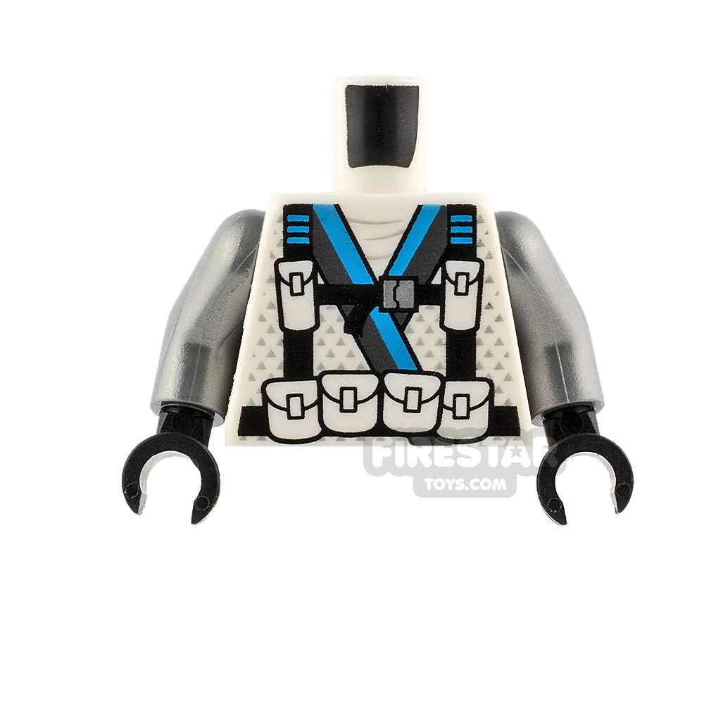 LEGO Minifigure Torso Ninja Robe with Straps WHITE