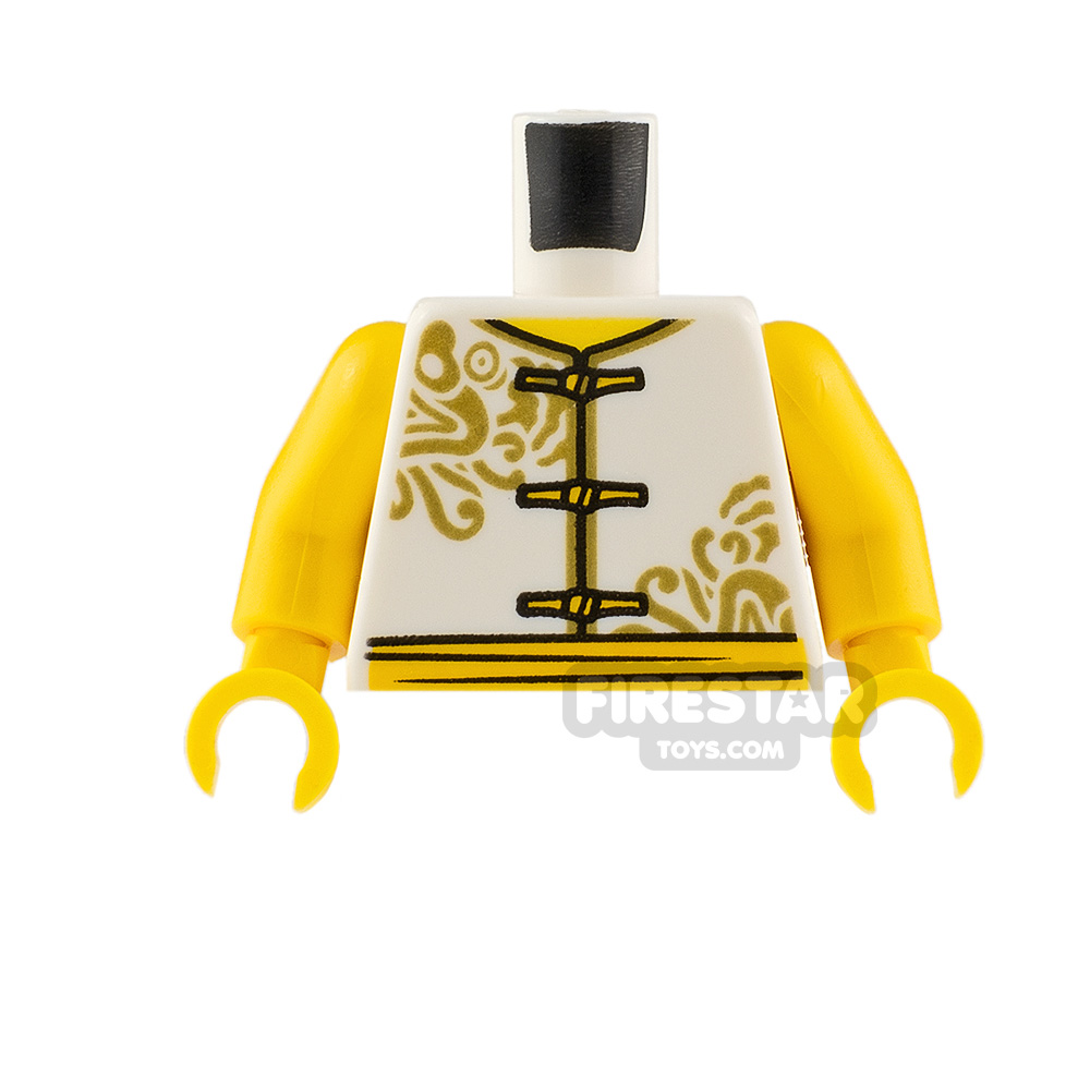 LEGO Minifigure Torso Chinese Vest WHITE