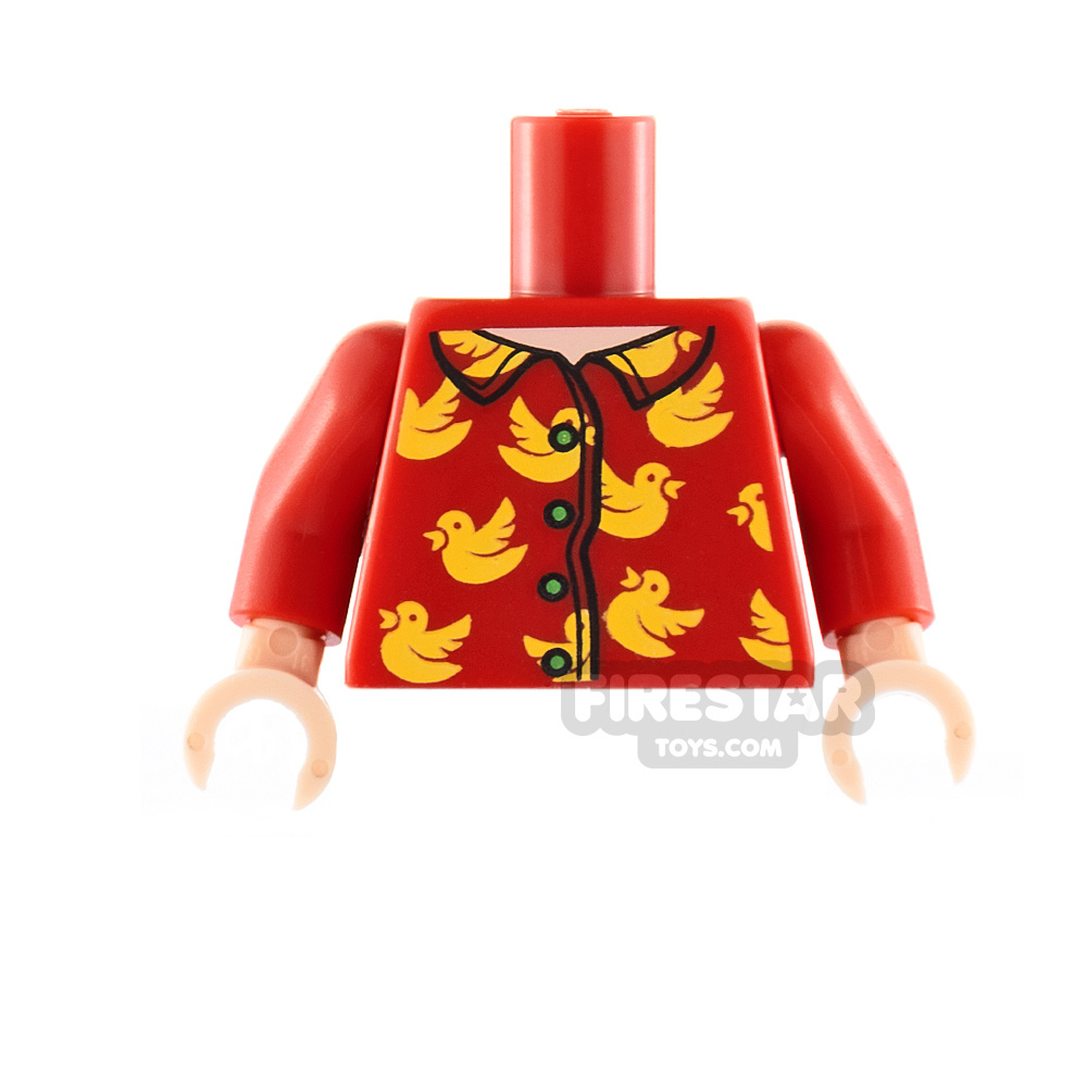 LEGO Minifigure Torso Robin Bird Shirt RED