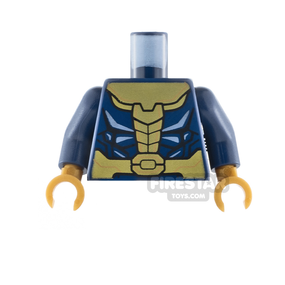 LEGO Minifigure Torso Gold Armour DARK BLUE