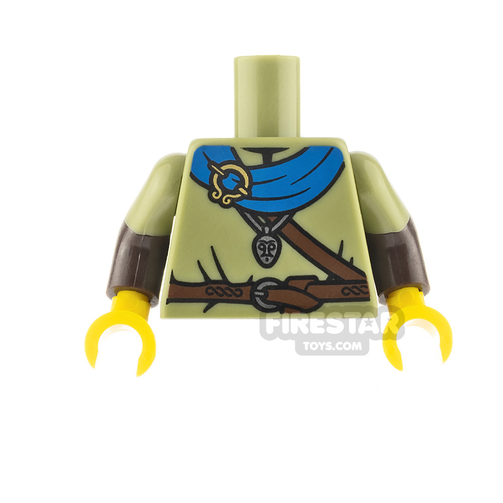 LEGO Minifigure Torso Shirt with Belts OLIVE GREEN
