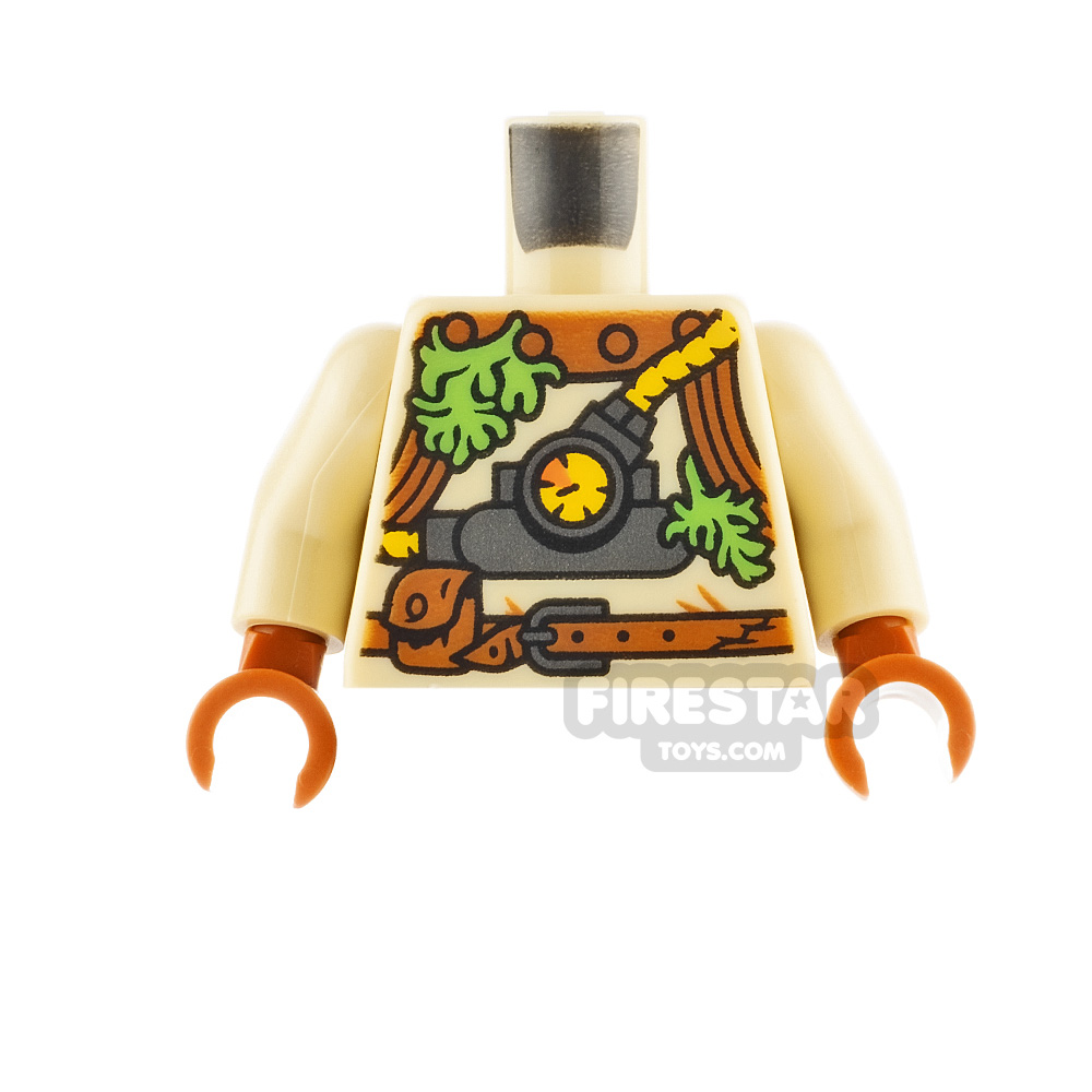 LEGO Minifigure Torso Diving Suit with Seaweed TAN