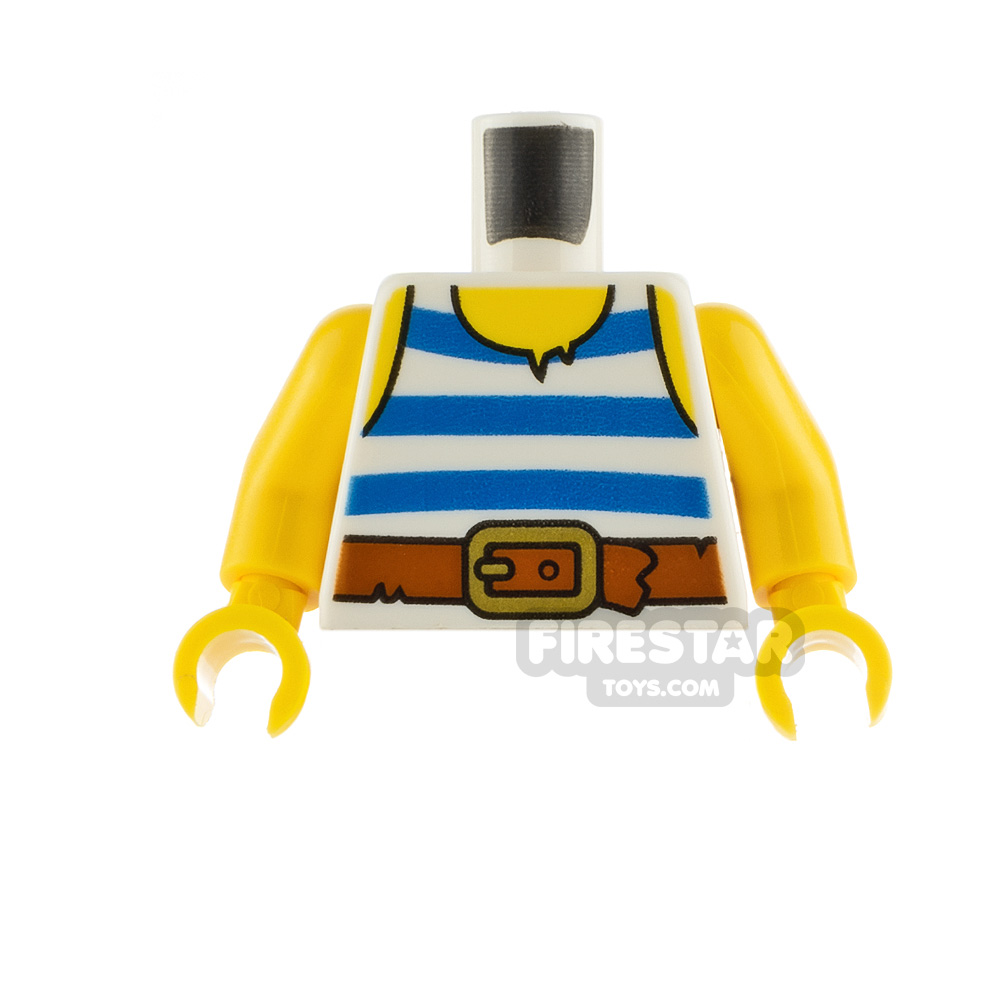LEGO Minifigure Torso Striped Pirate Vest