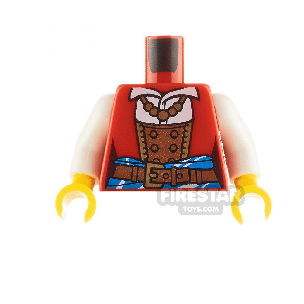 LEGO Minifigure Torso Jacket and Corset RED