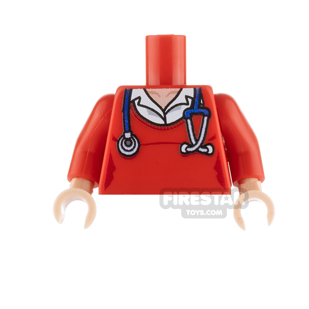 Custom Design Torso GP Family Doctor Female RED