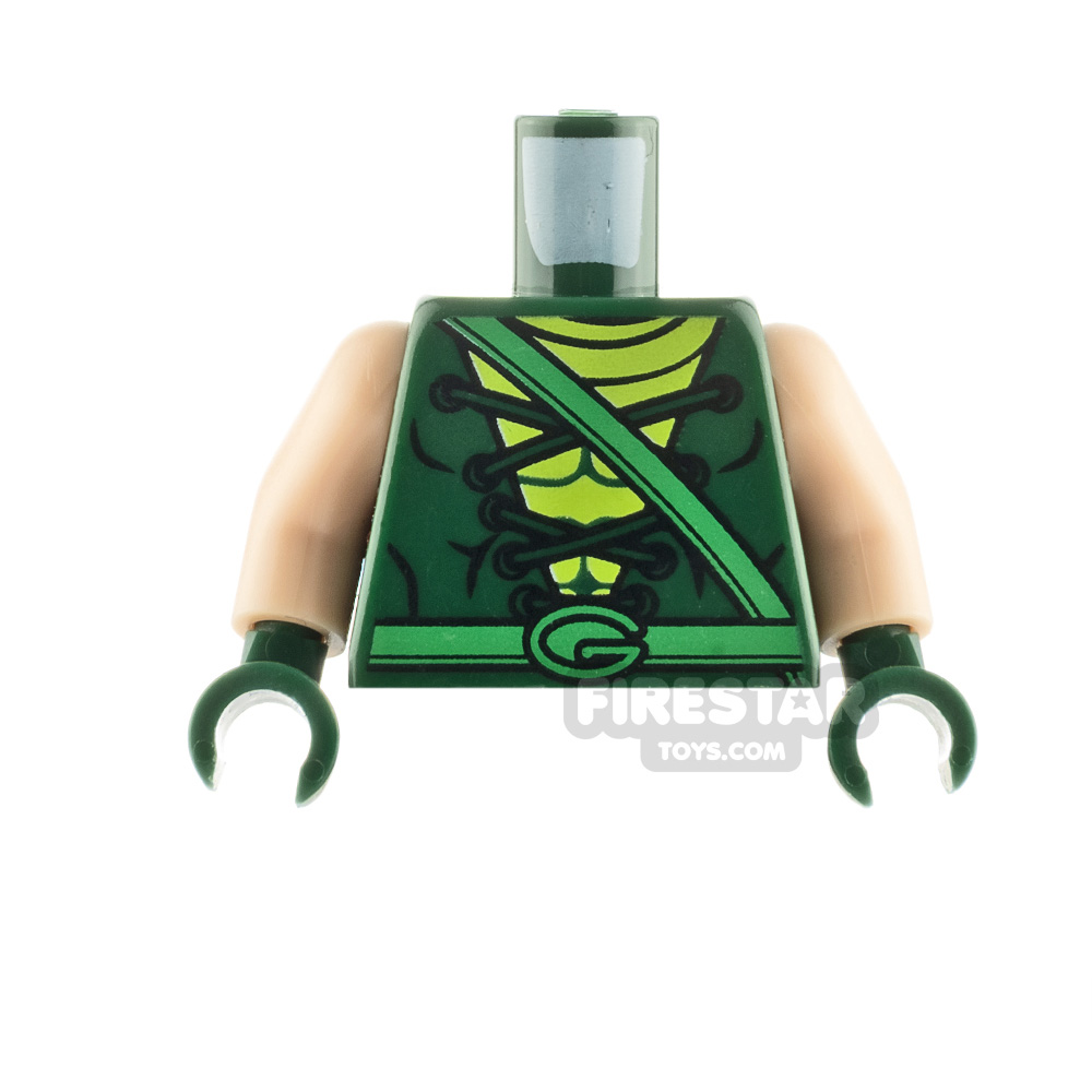 LEGO Minifigure Torso Green Arrow Tunic with Laces