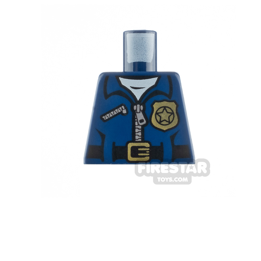 LEGO Minifigure Torso Police Uniform No Arms DARK BLUE