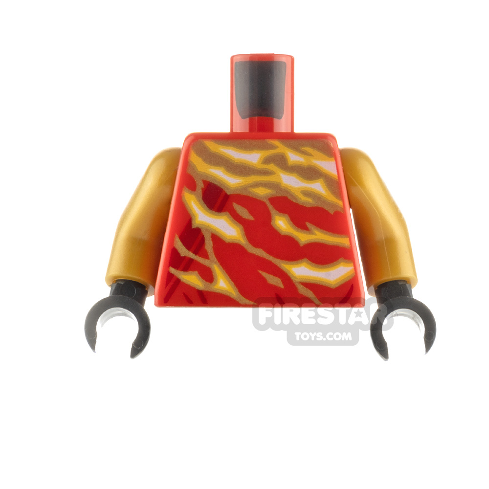 LEGO Minifigure Torso Ninja Robe with Tornado Flashings