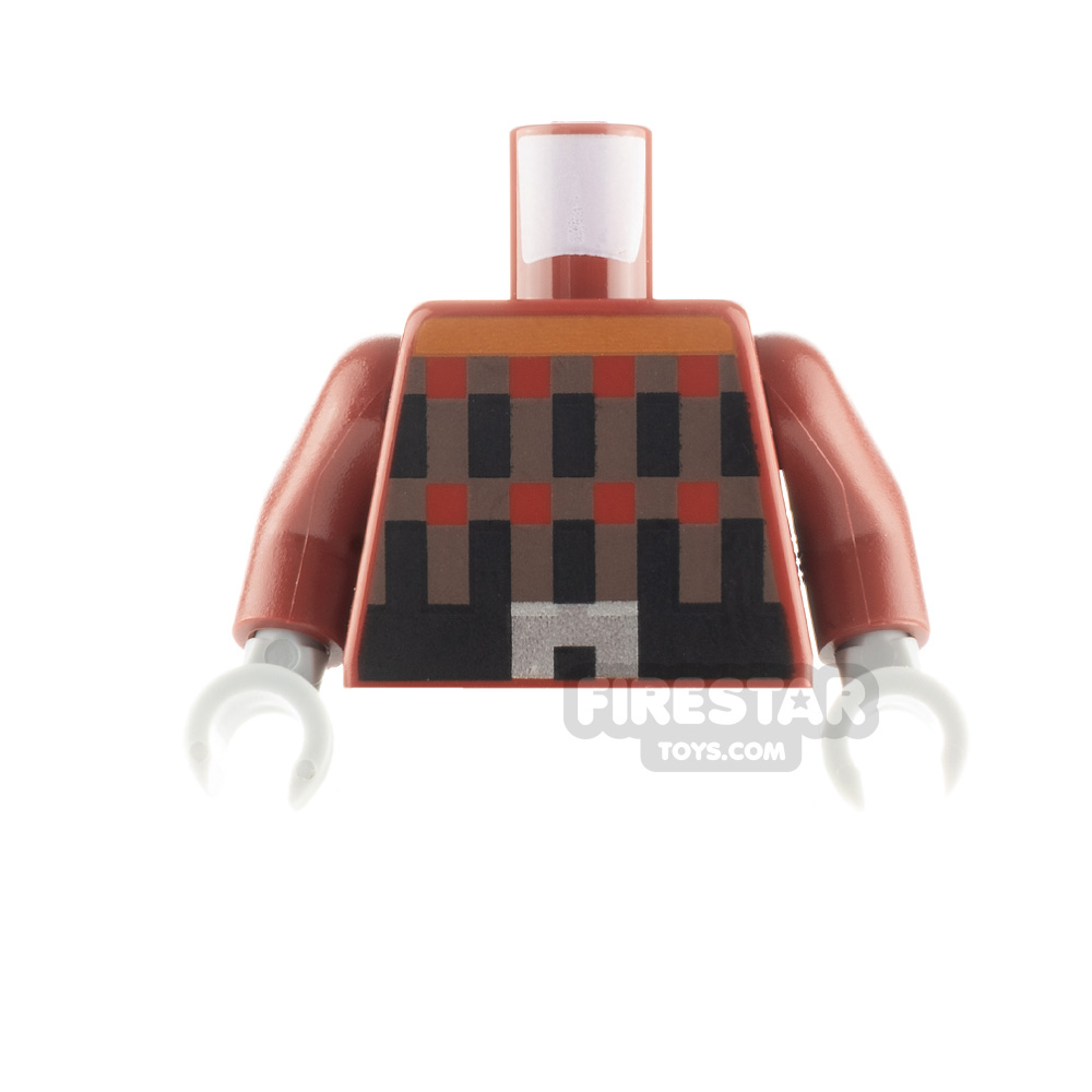 LEGO Minifigure Torso Minecraft Pillager DARK RED