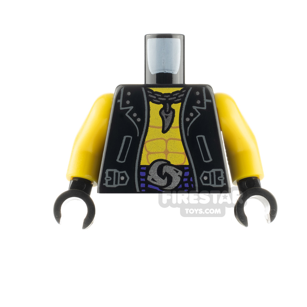 LEGO Minfigure Torso Jacket with Fang Pendant