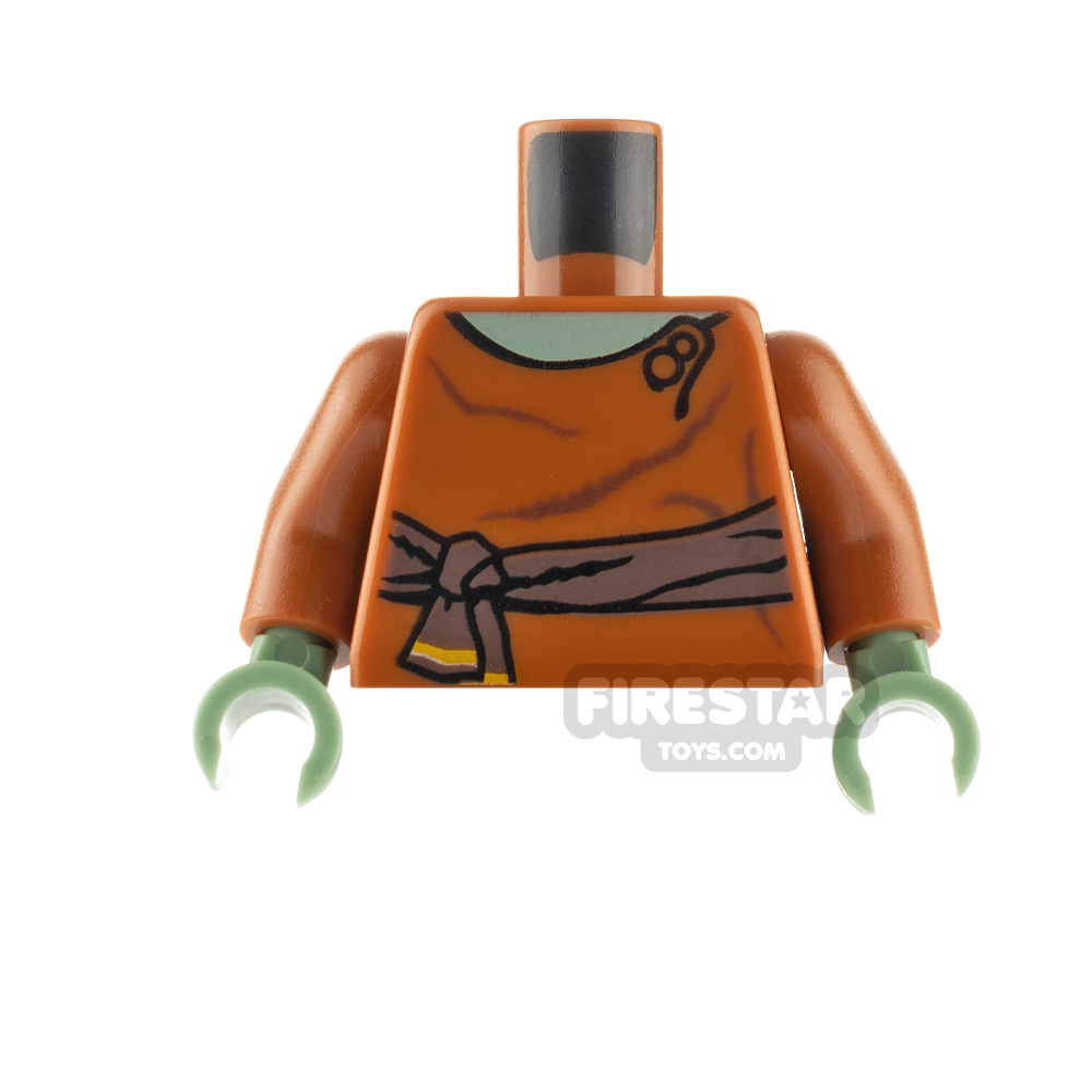 LEGO Minifigure Torso Tan & Dark Orange Military Utility Belts Star Wars Trooper 