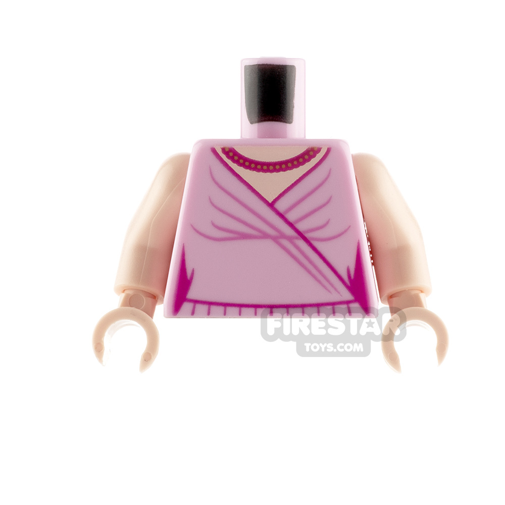 LEGO Minfigure Torso Dress with Gold Necklace