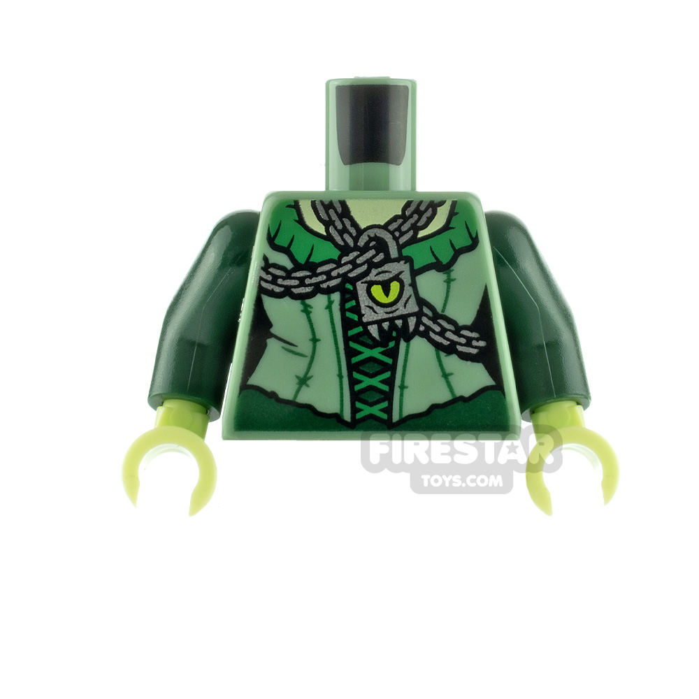 LEGO Minifigure Torso Bodice with Chains and Eye Pendant