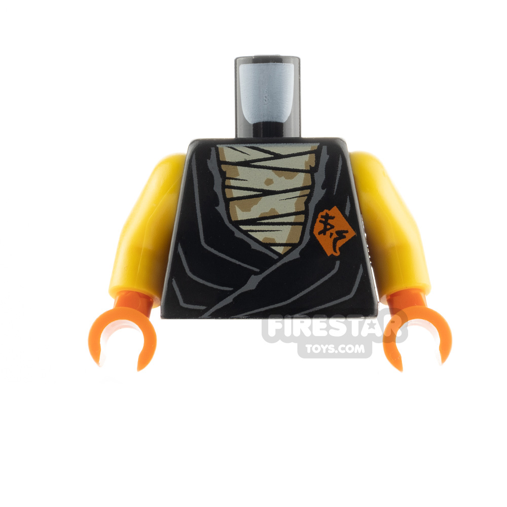 LEGO Minfigure Torso Tunic over Bandages BLACK