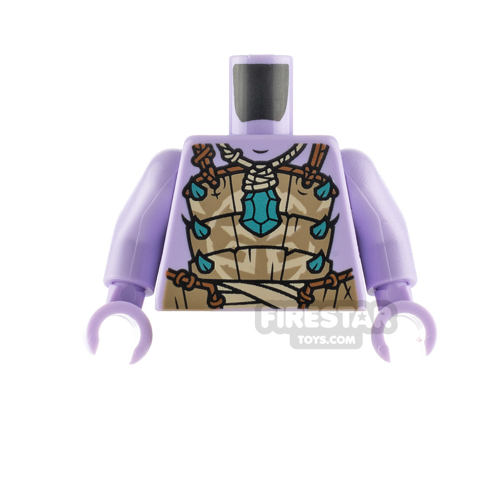 LEGO Minfigure Torso Armour with Spikes LAVENDER