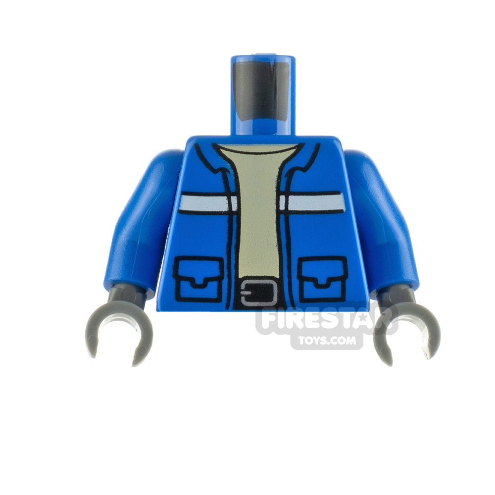 LEGO Minifigure Torso Wildlife Rescue Jacket BLUE