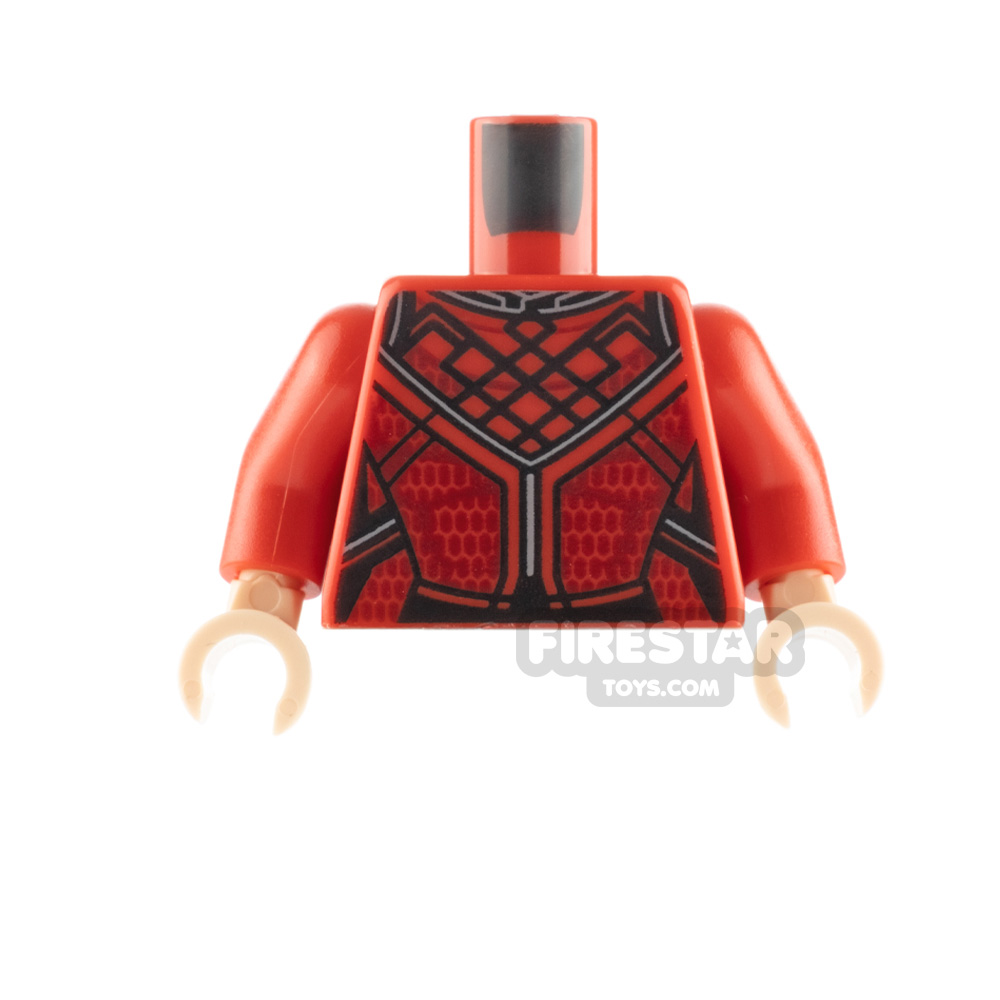 LEGO Minifigure Torso Tang Jacket with Black Ribbing RED