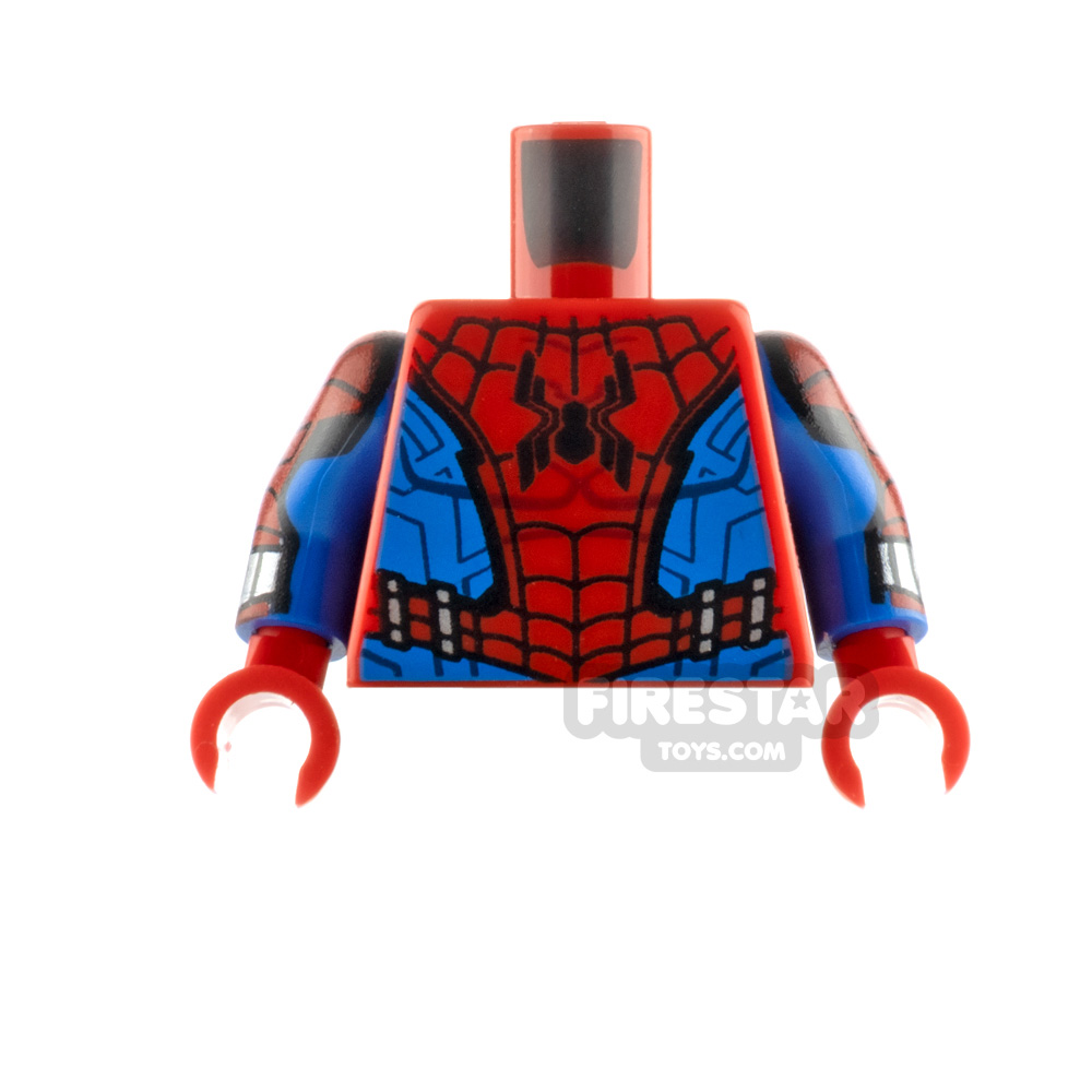 LEGO Minifigure Torso Zombie Hunter Spider-Man RED