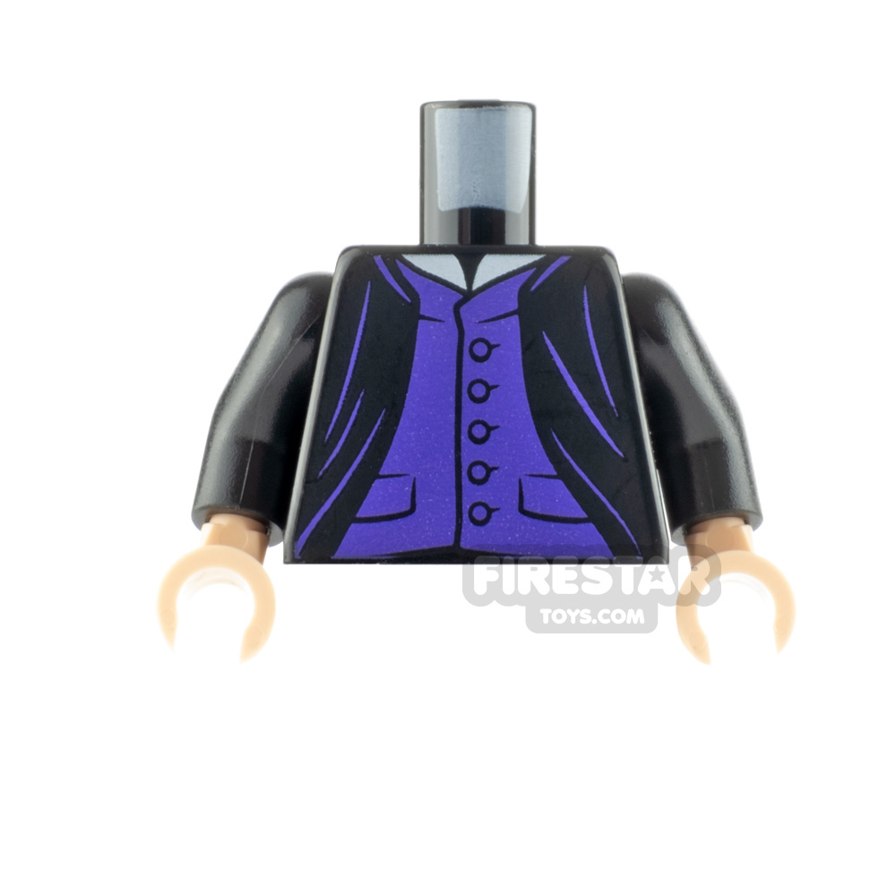 LEGO Minifigure Torso Suit Jacket with Vest BLACK