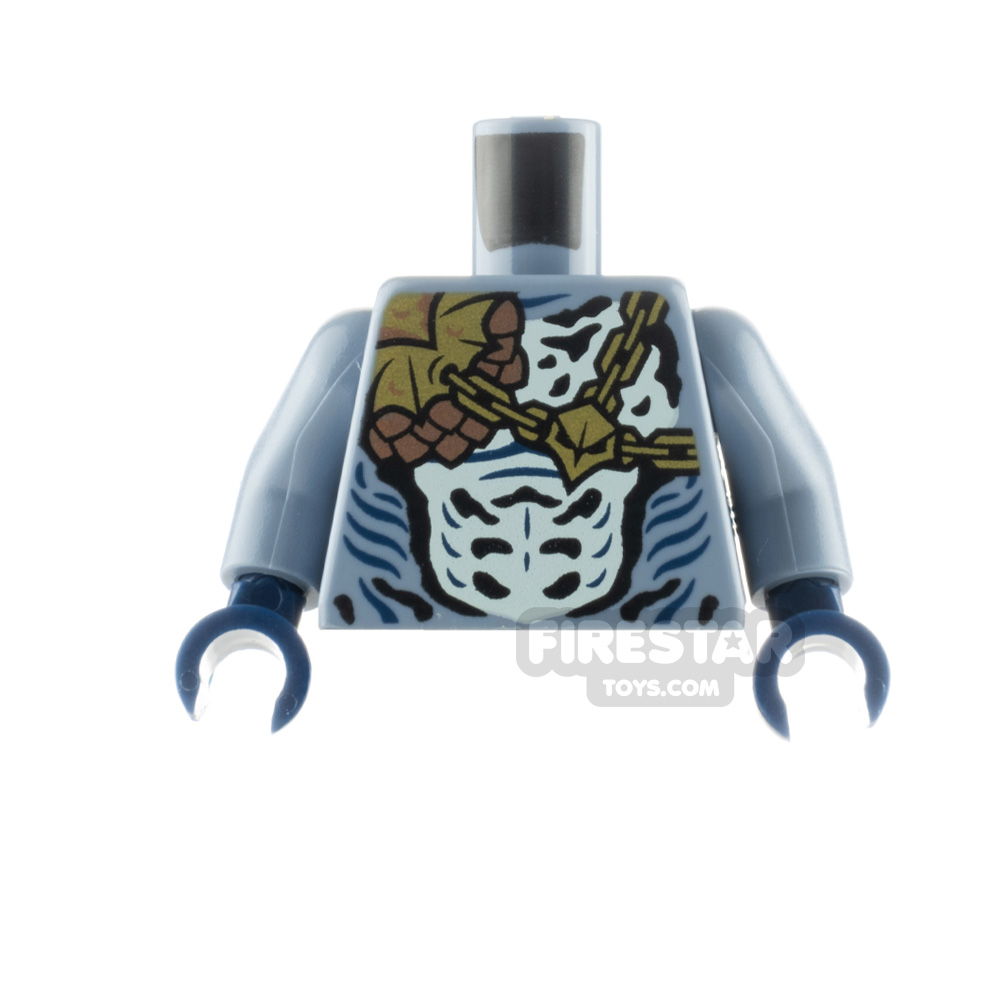 LEGO Minifigure Torso Chains and Scales SAND BLUE