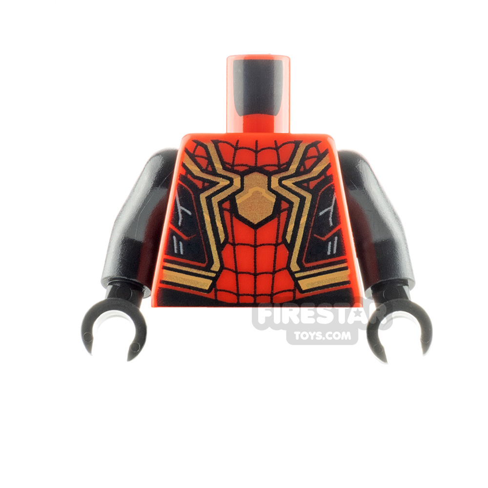 LEGO Minifigure Torso Spider-Man Integrated Suit RED