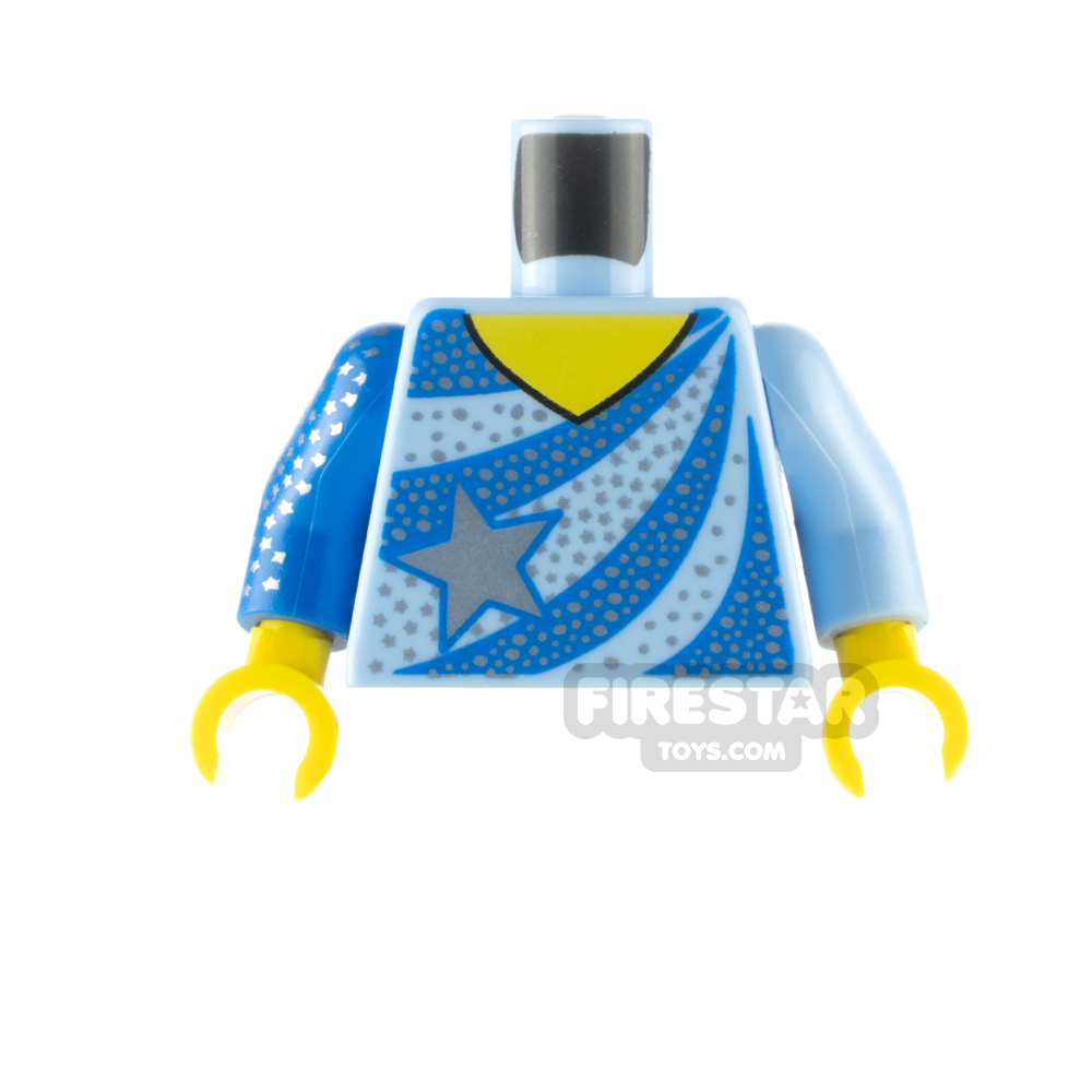 LEGO Minfigure Torso Ice Skating Leotard BRIGHT LIGHT BLUE