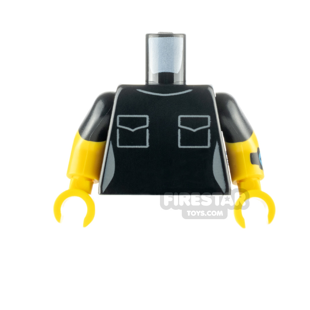 LEGO Minfigure Torso Top with Pockets BLACK