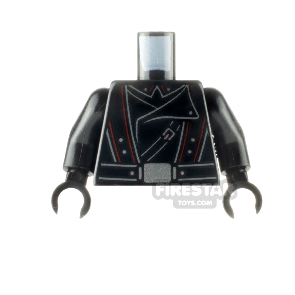 LEGO Minifigure Torso Jacket and Belt with Hydra Logo BLACK