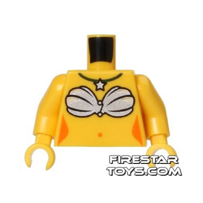 LEGO Minifigure Torso Mermaid Shell Bikini YELLOW