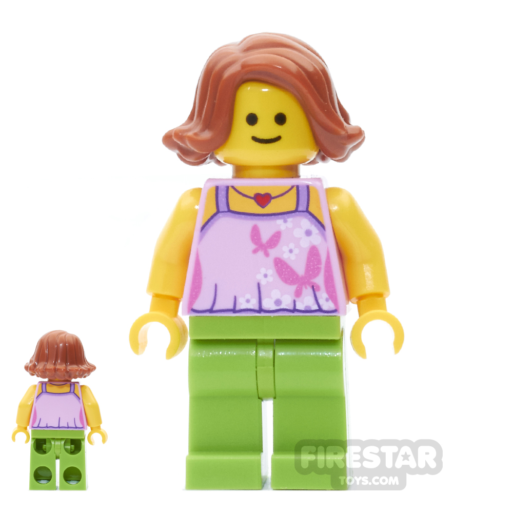 LEGO City Mini Figure - Bright Pink Top