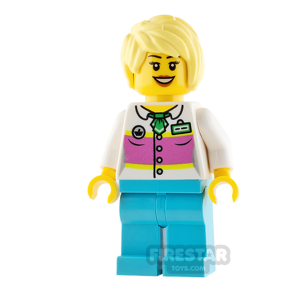 LEGO City Mini Figure - Cotton Candy Vendor 